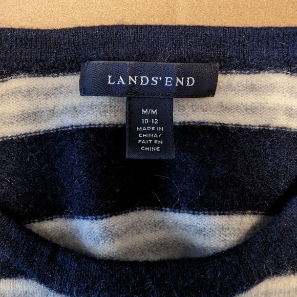 Navy and White Striped Sweater - Picture 5 of 7